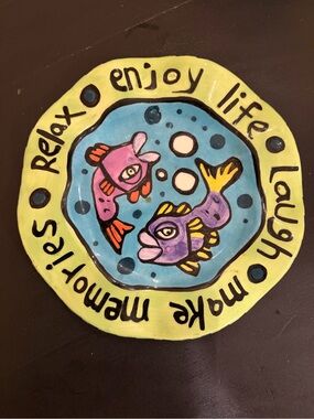 Nicole Engblom ceramic decorative plate